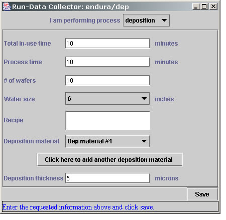 CORAL enter run data 2